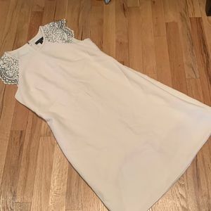 Worn once J.Crew cream shift dress. Size 4.